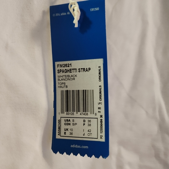 Adidas spaghetti strap tank small - Picture 2 of 3
